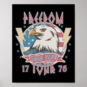 Poster Nascer Da Freedom Tour Para Ser Livre 4 De Julho D