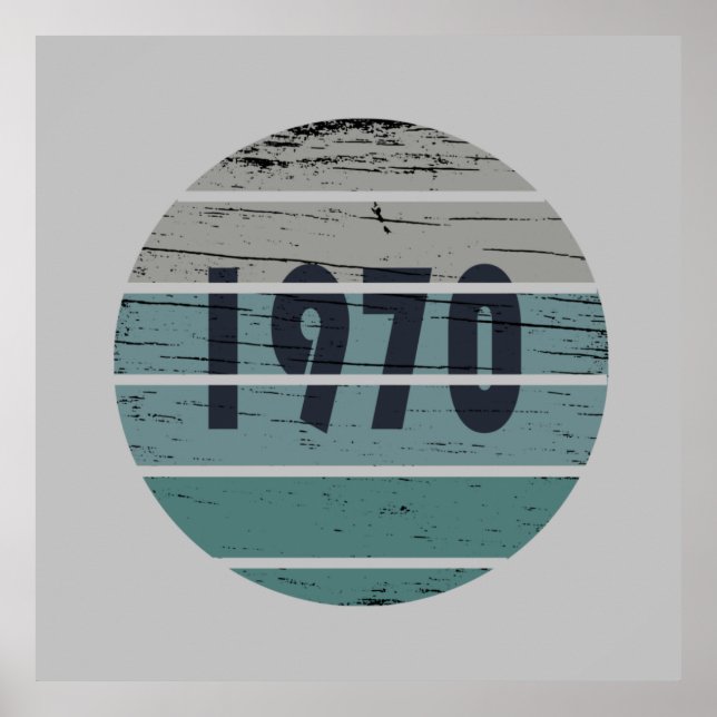 Poster nascer de aniversário de 1970 (Frente)