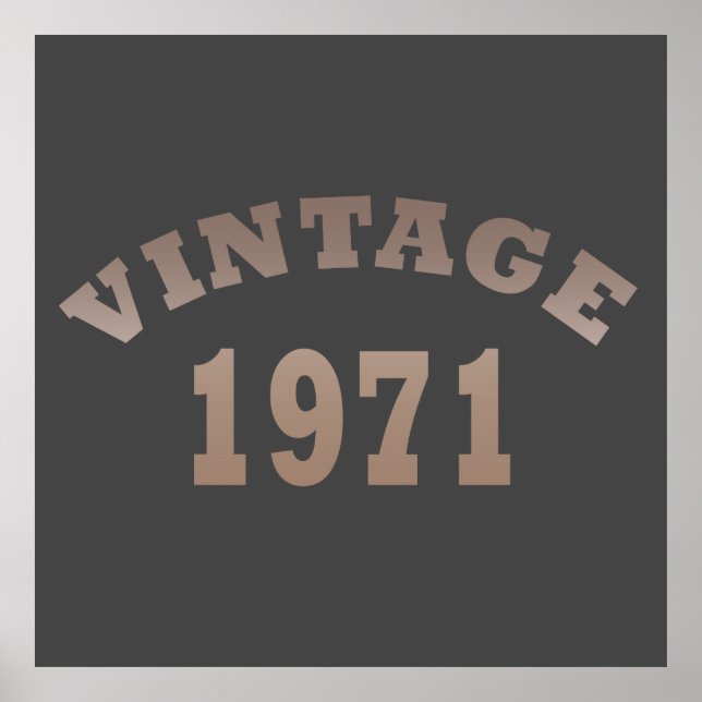 Poster nascer de aniversário de 1971 (Frente)