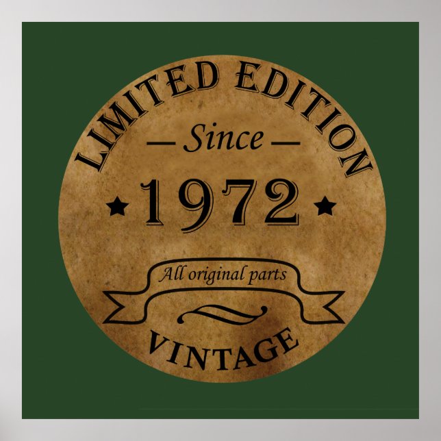 Poster nascer de aniversário de 1972 (Frente)