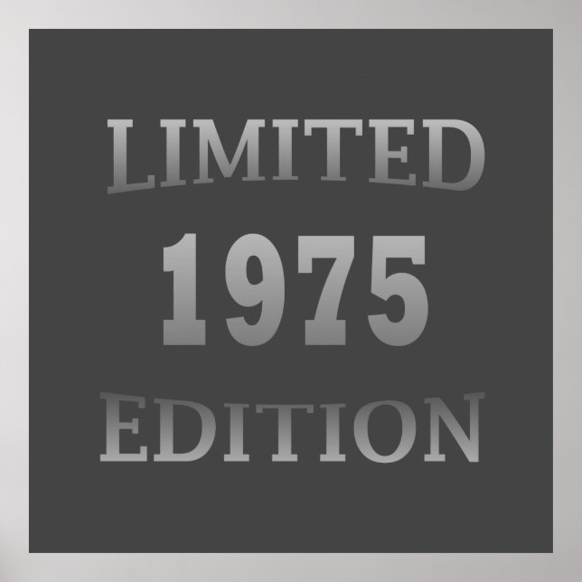 Poster Nascer de aniversário de 1975 (Frente)