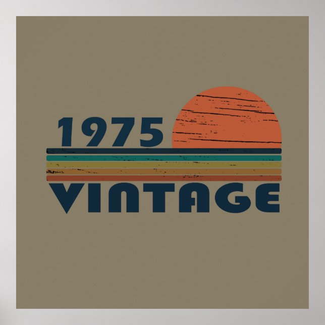 Poster Nascer de aniversário de 1975 (Frente)