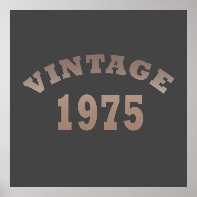 Poster nascer de aniversário de 1975 (Frente)