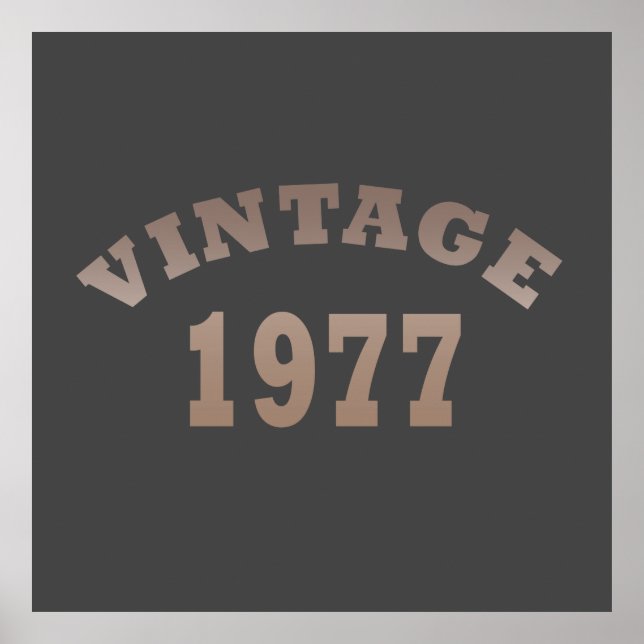 Poster nascer de aniversário de 1977 (Frente)