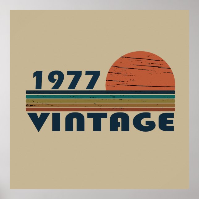 Poster nascer de aniversário de 1977 (Frente)