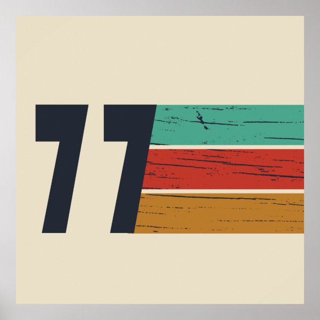 Poster nascer de aniversário de 1977 (Frente)