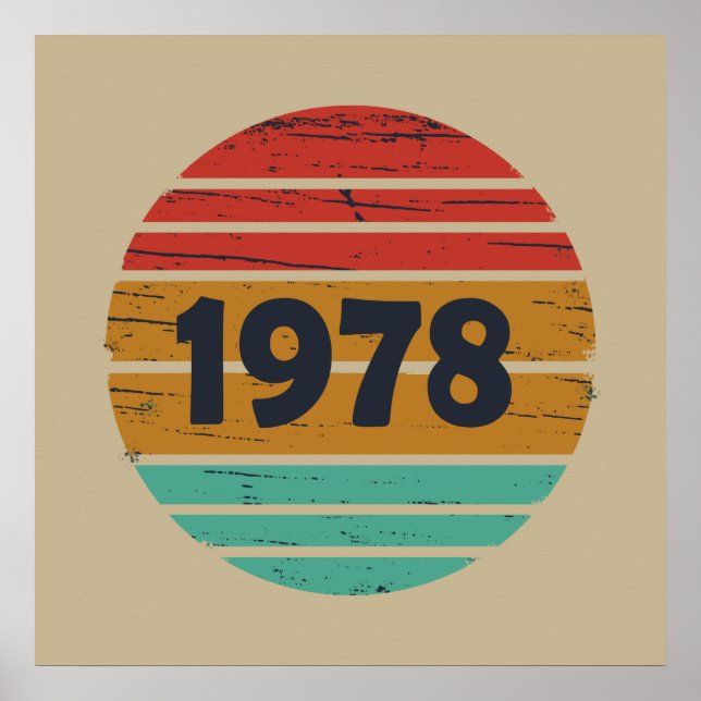 Poster Nascer de aniversário de 1978 (Frente)