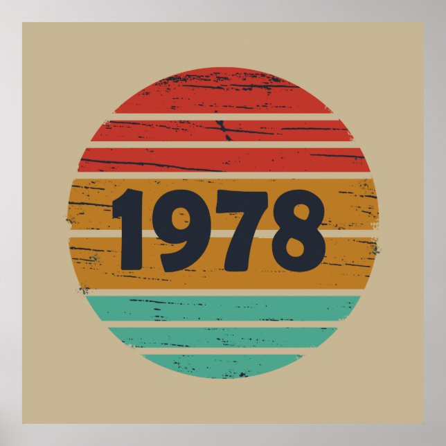 Poster Nascer de aniversário de 1978 (Frente)