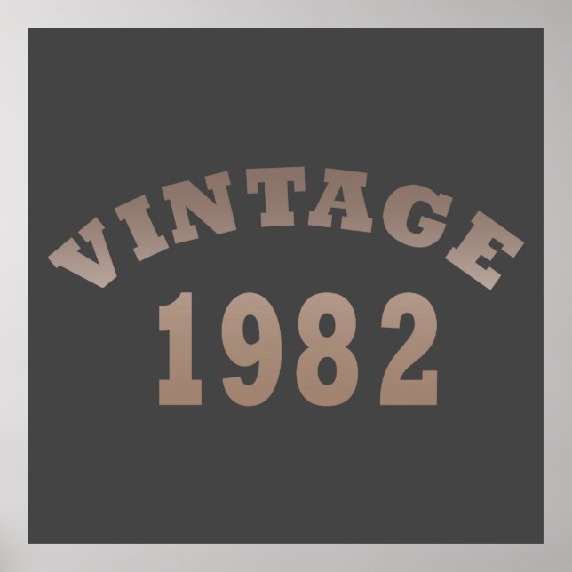 Poster Nascer de aniversário de 1982 (Frente)