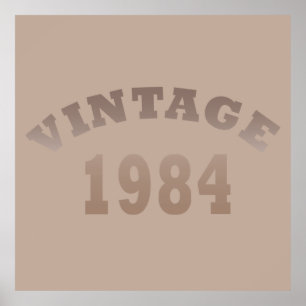 Poster Nascer de aniversário de 1984