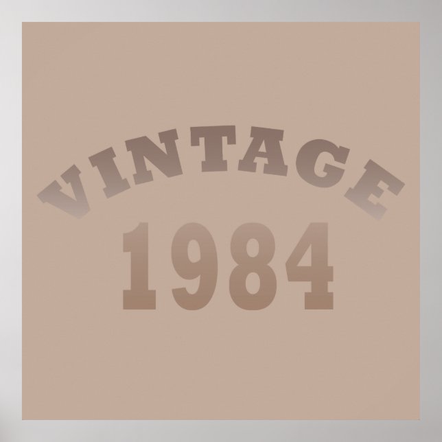 Poster Nascer de aniversário de 1984 (Frente)