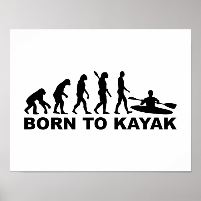 Póster Nascer de Evolução para Kayak (Frente)