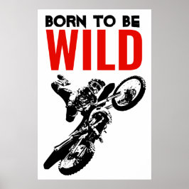 Poster Nascer de ser o esporte de motocross selvagem