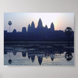 Póster Nascer do sol de Angkor Wat