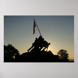 Póster Nascer do sol de Iwo Jima
