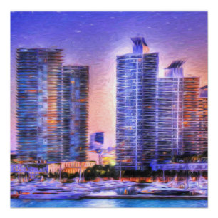 Póster Nascer do sol de Miami