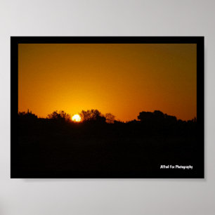 Poster Nascer do Sol Dourado