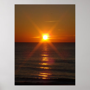 Póster Nascer do sol dourado