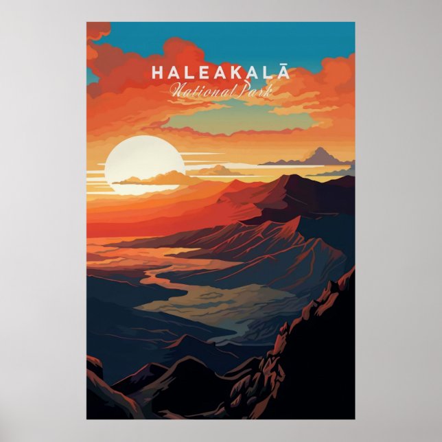 Poster Nascer do sol em Haleakala (Frente)