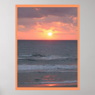 Póster Nascer do sol na praia
