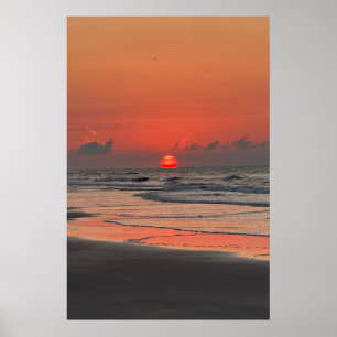 Poster Nascer do sol na praia da Isle Of Palms