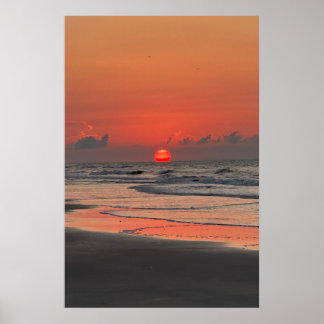 Poster Nascer do sol na praia da Isle Of Palms