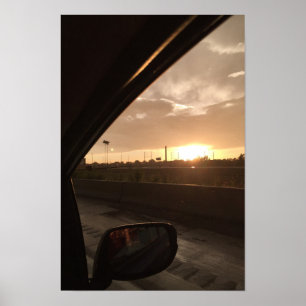 Poster Nascer do Sol na Rodovia