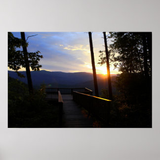 Poster Nascer do sol no Fort Mountain State Park, GA