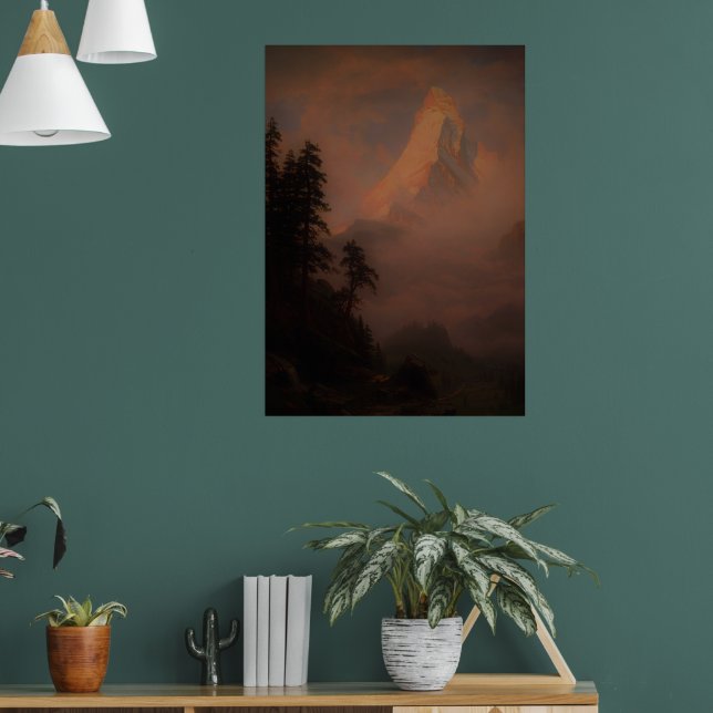 Poster Nascer do sol no Matterhornafter 1875 -  (Sala de Estar 1)