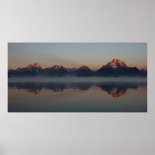 Póster Nascer do sol no parque nacional grande de Teton