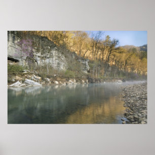 Póster Nascer do sol no Roark Bluff, acesso a Steel Creek