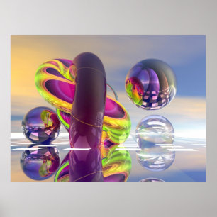 Poster Nascer do sol no universo