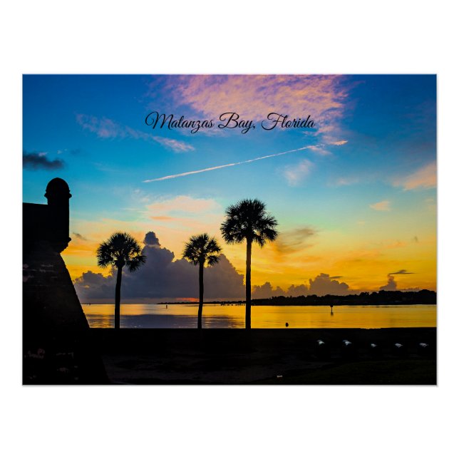 Póster Nascer do sol sobre a Baía de Matanzas (Frente)