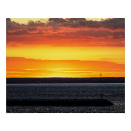 Póster Nascer e pôr do sol 