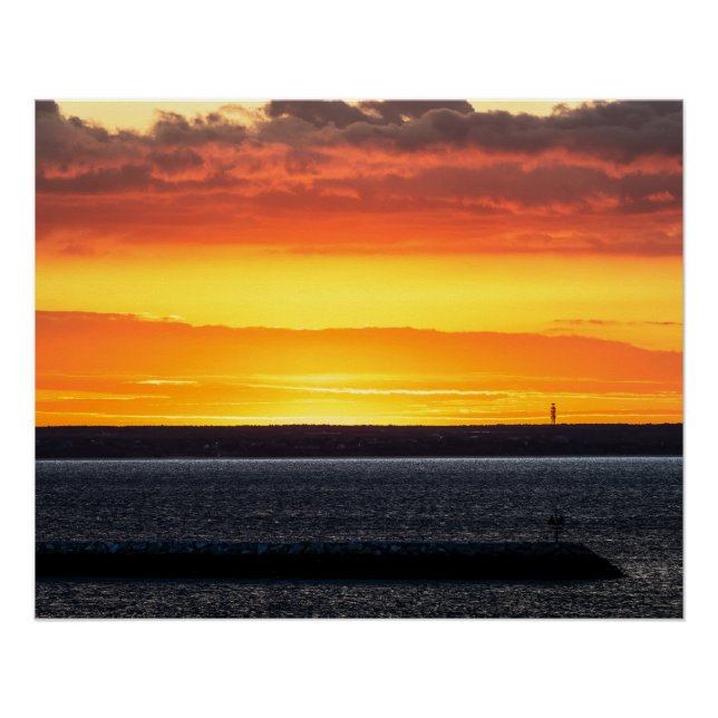 Póster Nascer e pôr do sol  (Frente)