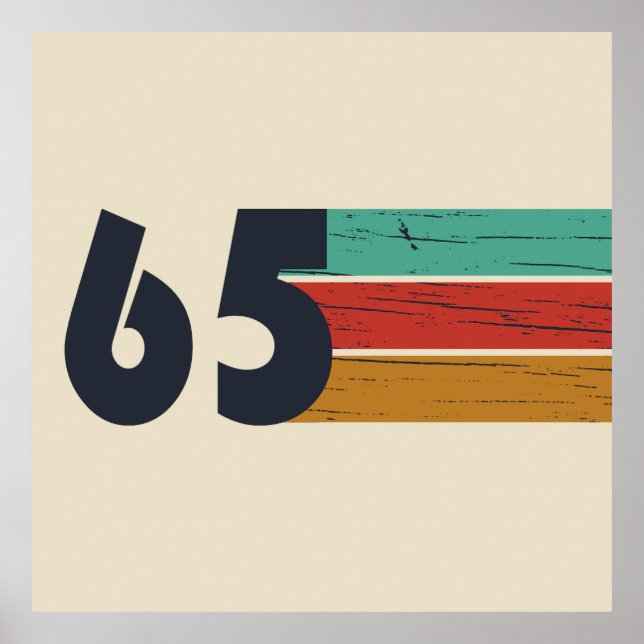 Poster Nascer em 1965, 60º presente de aniversário (Frente)