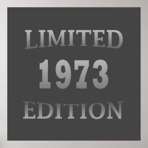 Poster nascer em 1973, 50.a edição limitada do aniversári