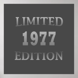 Poster Nascer em edição limitada de aniversário de 1977