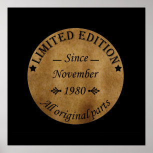 Poster nascer em novembro de 1980