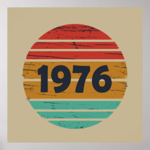 Poster Nascer em presente de aniversário de 1976