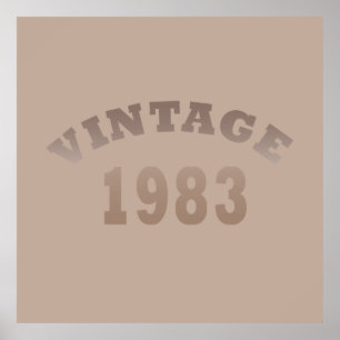 Poster Nascer em presente de aniversário de 1983