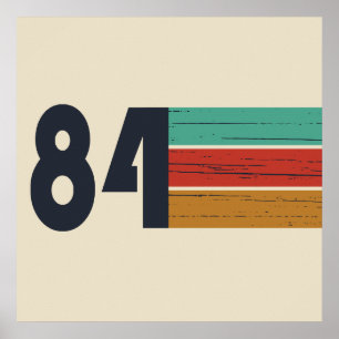 Poster nascer em presente de aniversário de 1984