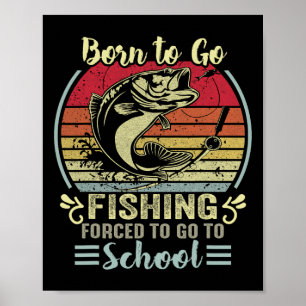 Poster Nascer Engraçado De Ir Pescar Pescadores De Peixes