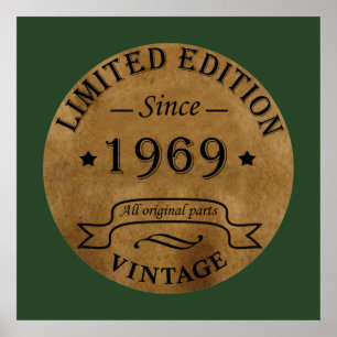 Poster Nascer na festa de aniversário de 1969