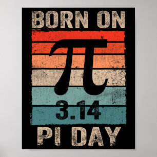 Poster Nascer No Aniversário Do Pi De 2025 Happy Pi Day M