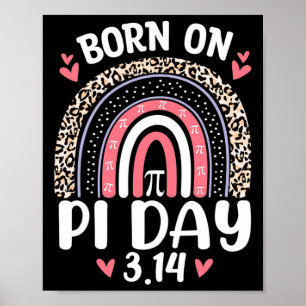 Poster Nascer No Aniversário Do Pi Feliz Pi Day Professor