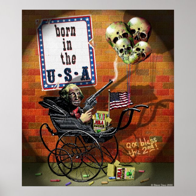 Póster Nascer nos EUA (Frente)