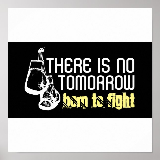 Poster Nascer Para Lutar, Luvas De Boxing (Frente)