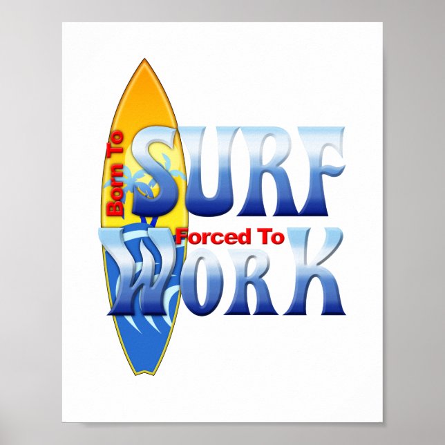 Poster Nascer Para Navegação No Surf (Frente)
