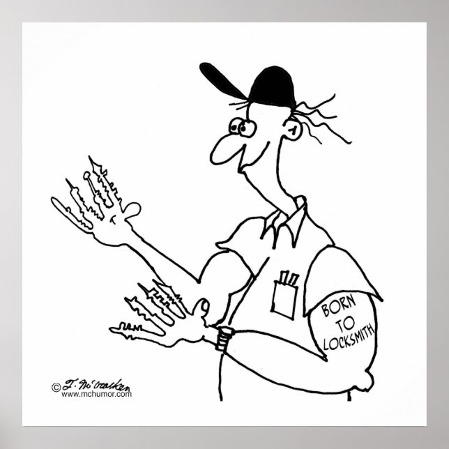 Poster Nascer para o Locksmith (Frente)